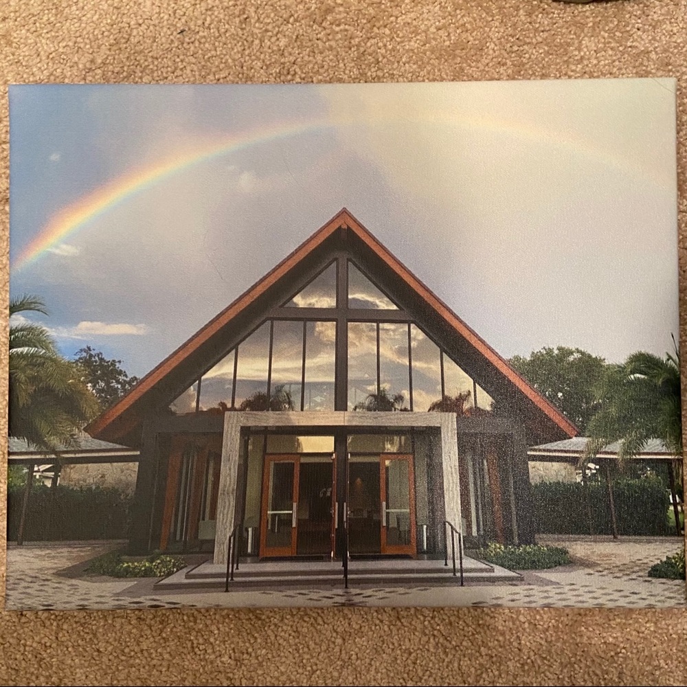 Blessing Church Wall Canvas Art